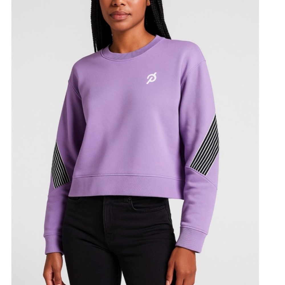 Peloton Purple Sports Crew Neck Pullover Sweater XL